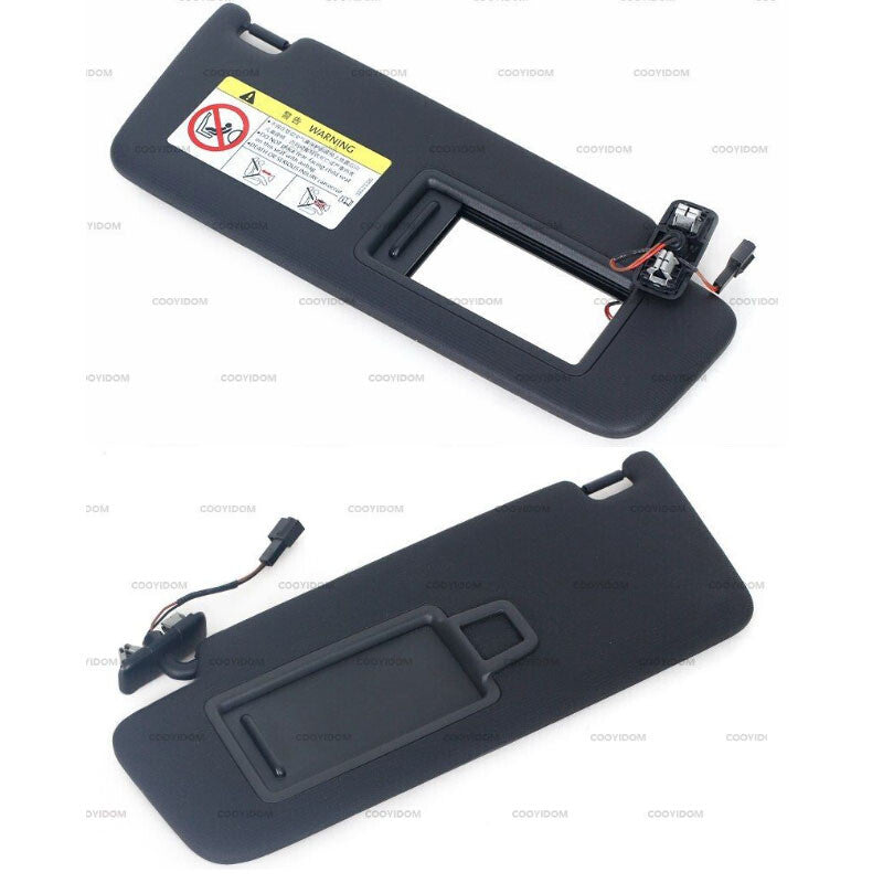 Front Sun Visor Panel With Makeup Mirror for VW for Golf 7 SportsVan for Jetta MK7 Pair