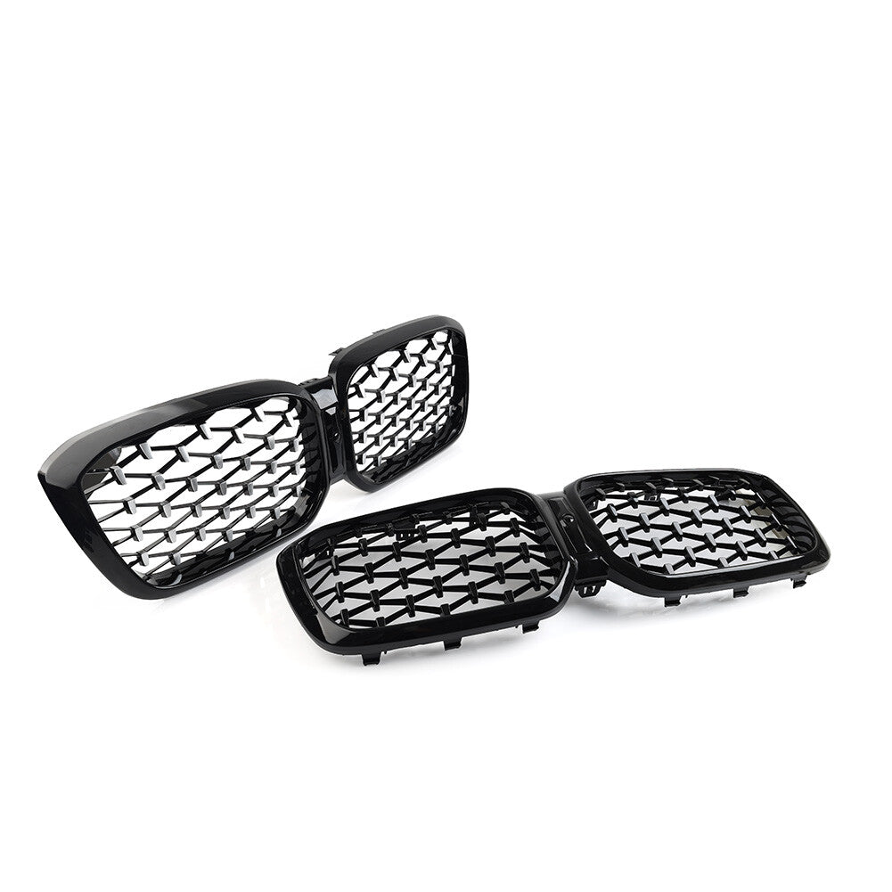 Meteor Style Front Bumper Kidney Grille Grill for BMW X3 X4 G01 G02 G08 2022-23