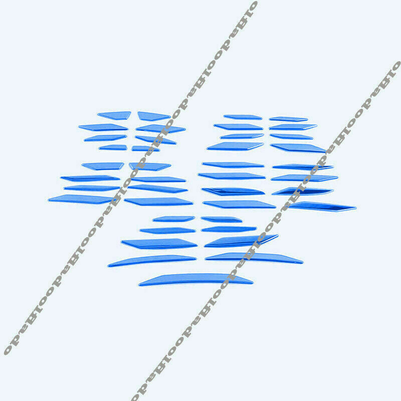 Blue Front Bumper Center Grille Strip Decal Trim for Toyota Highlander 2020-2023