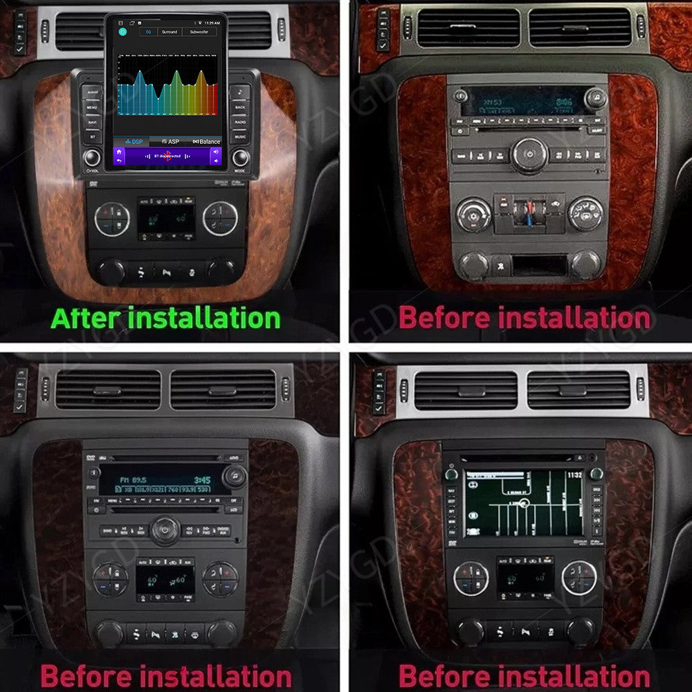 Android Auto Carplay Car Stereo Radio GPS for GMC Yukon 2007-2014 Screen WIFI BT