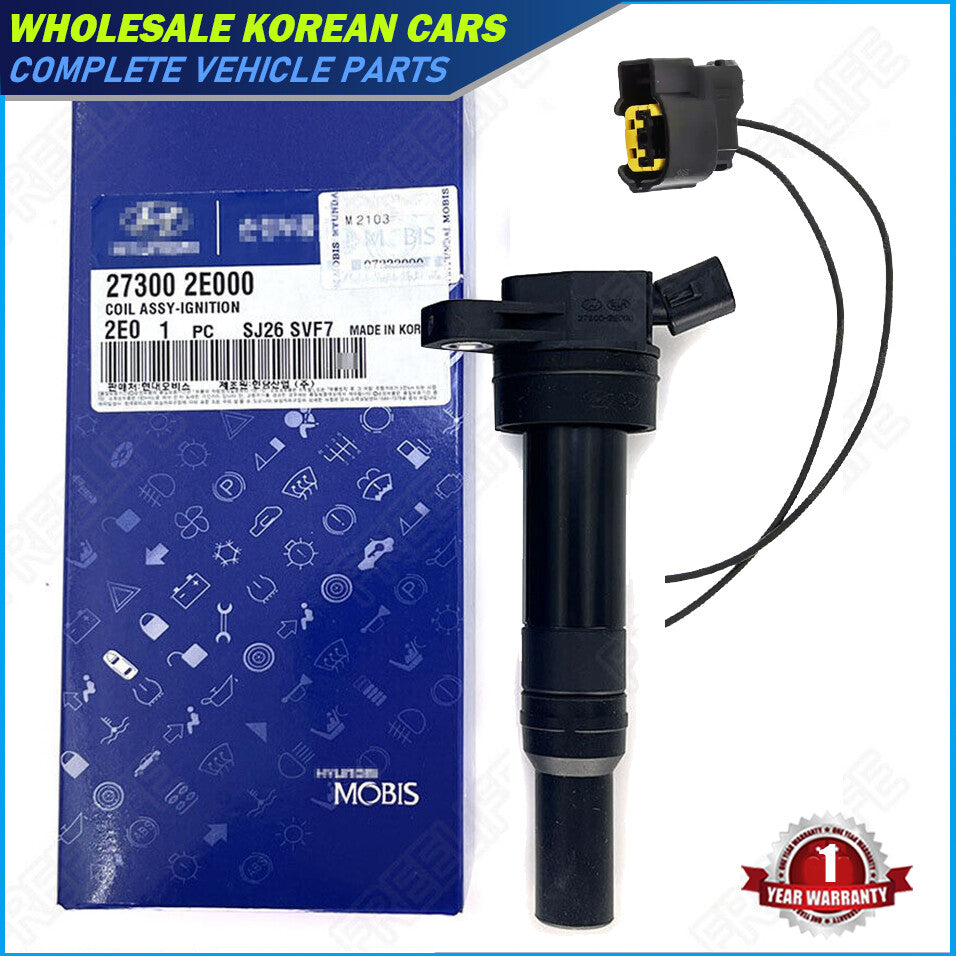 Ignition coil + connector suitable for 01-17 for Hyundai for Elantra , for Kia Soul Forte 1.8L 2.0L