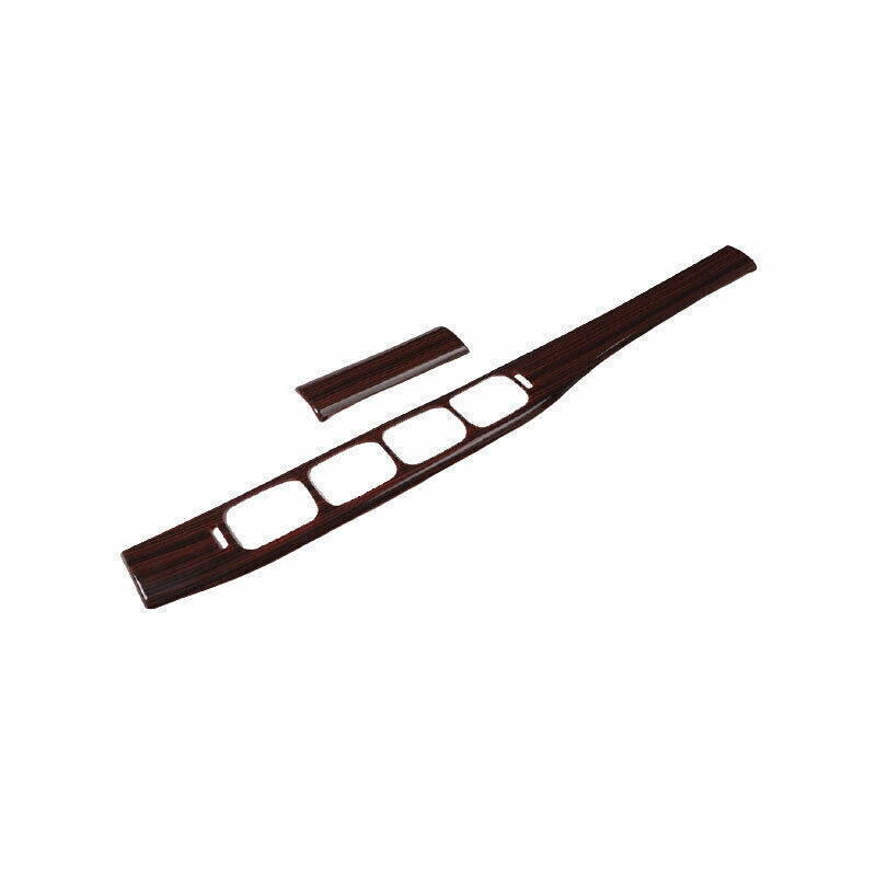 for Mercedes-Benz GLE GLS 2020-2023 Wood Grain Middle Console Dashboard Strip 2P