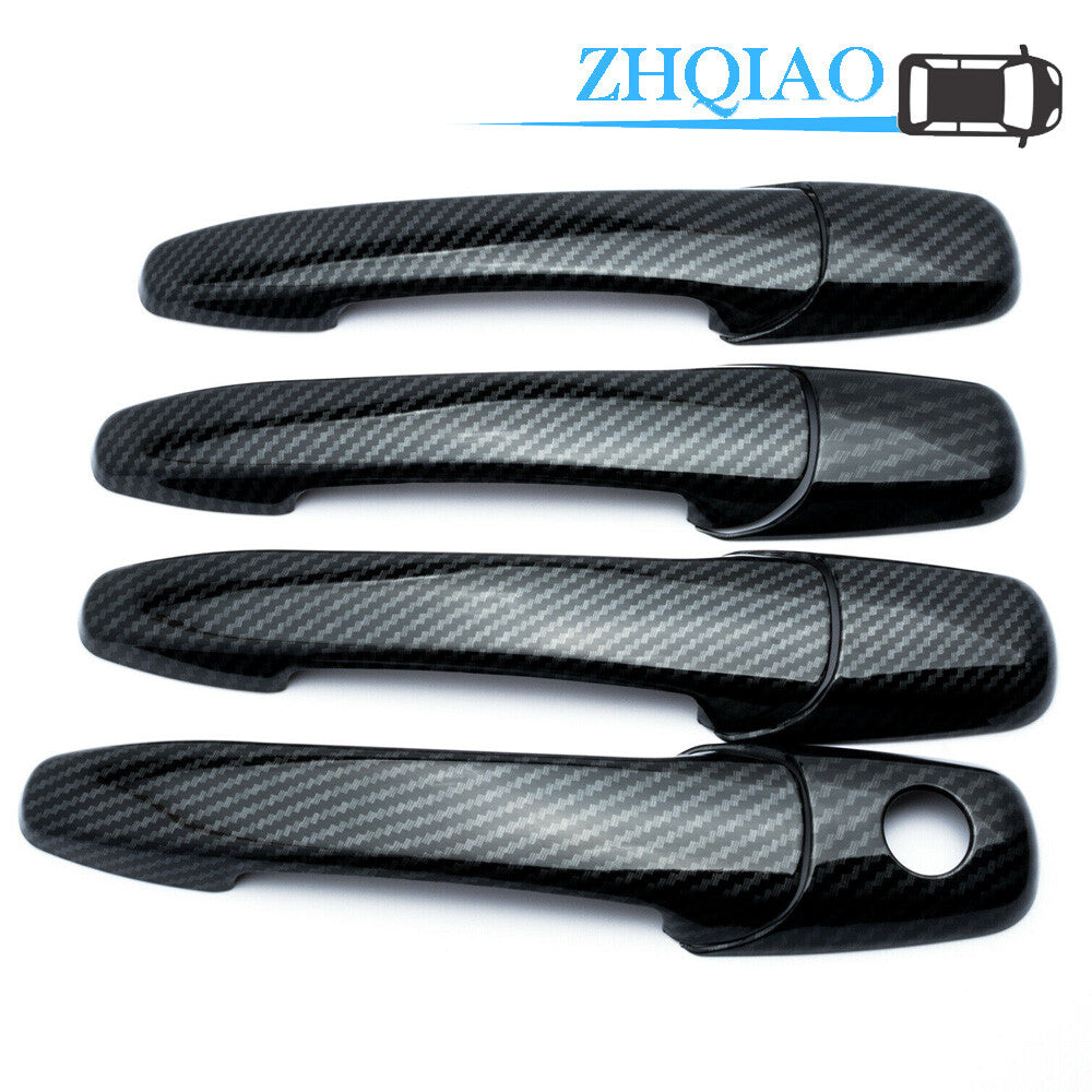 Carbon Fiber Style Door Handle Cover Trim Fit for Mercury Milan 2006-2011