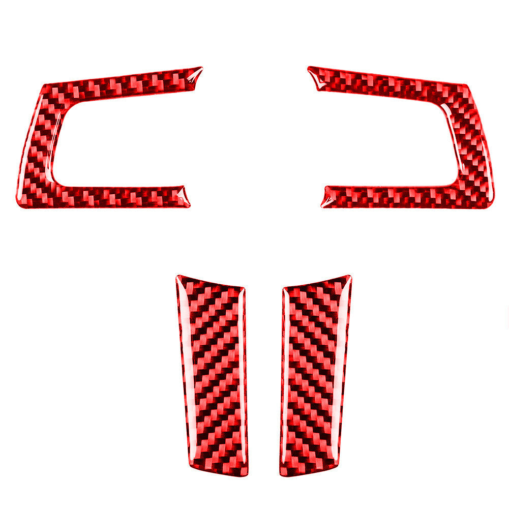 Red Carbon Fiber Interior Steering Wheel Panel Trim for Mazda MX-5 Miata 09-15