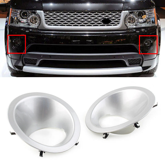 Pair Fog Lamp Light Bezel Cover Set for Range Rover Sport 2010 2011 2012 2013