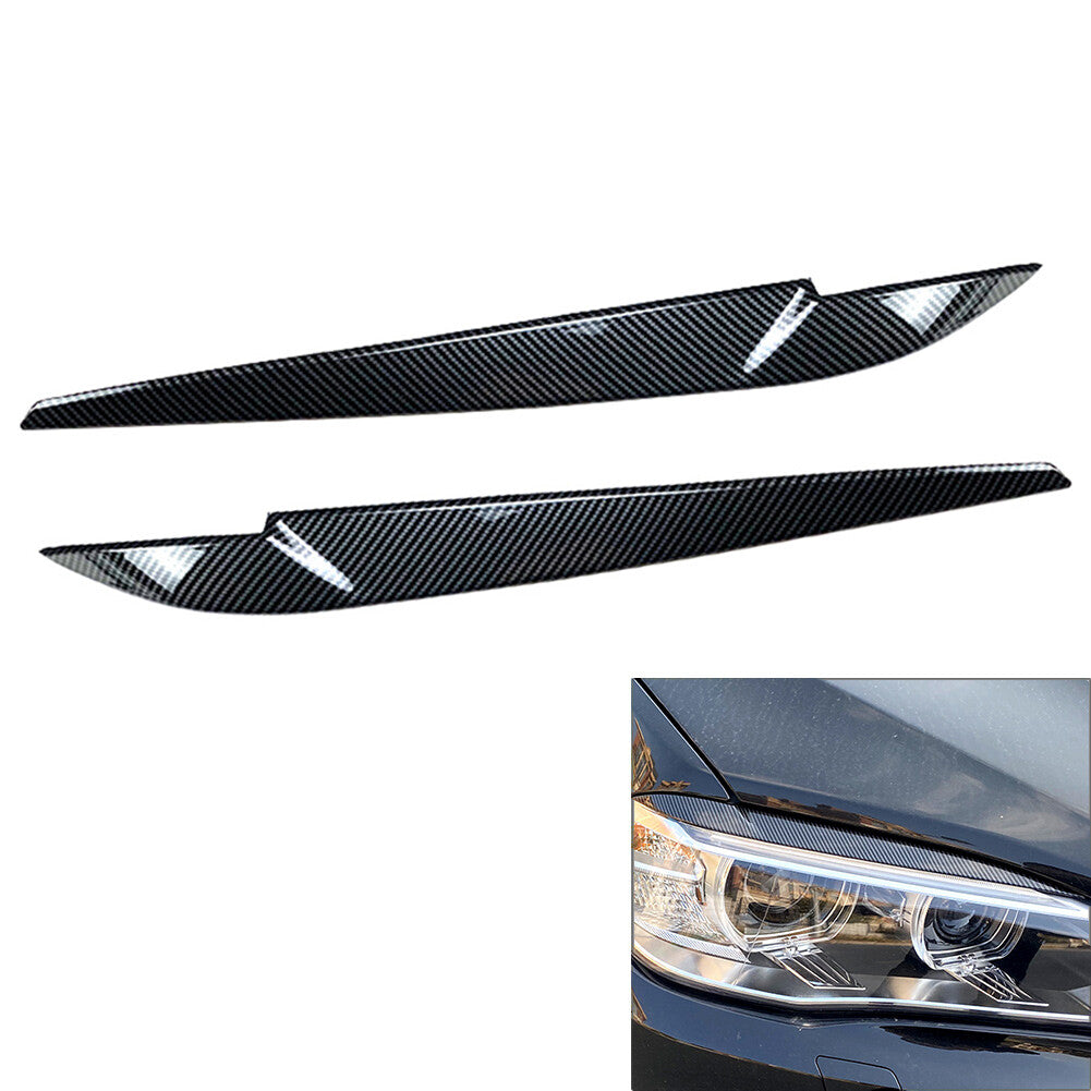 Car Front Headlight Eyebrow Lamp Brow Cover Trim for BMW X5 F15 X6 F16 2014-2018