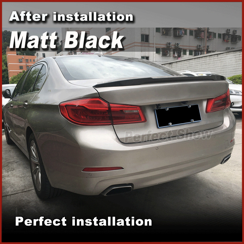 Matt Black Rear Trunk Spoiler Boot Wing for BMW 5Series G30 535i 550i M5 2017-20