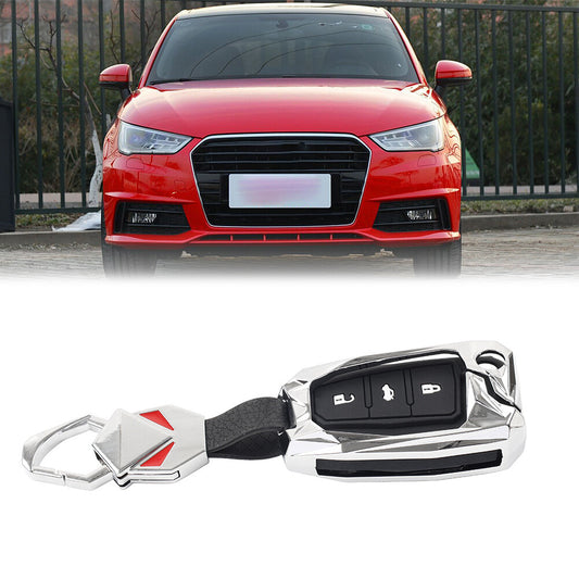 Key Fob Case Shell Cover Silver for Audi A3 A4 A5 A6 for A8 Q3 Q5 Q7 R8 S3 S4 S5 S6