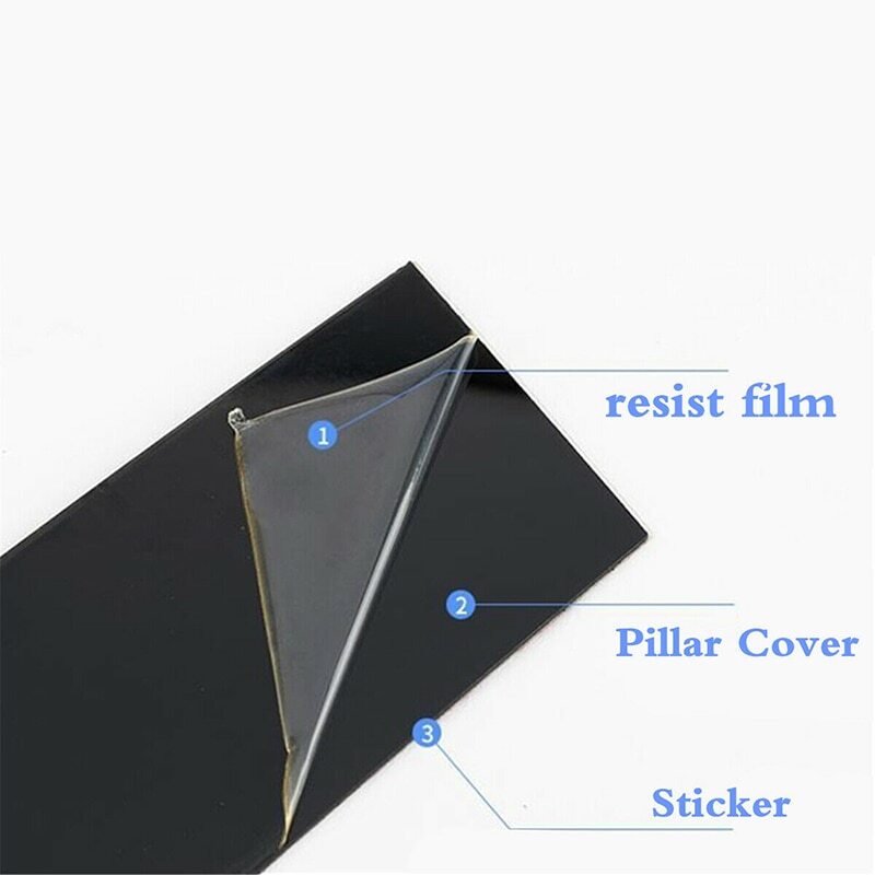 6 for Hyundai for Elantra 2021-2023 Glossy Black Car Pillar Post Door Window Trims