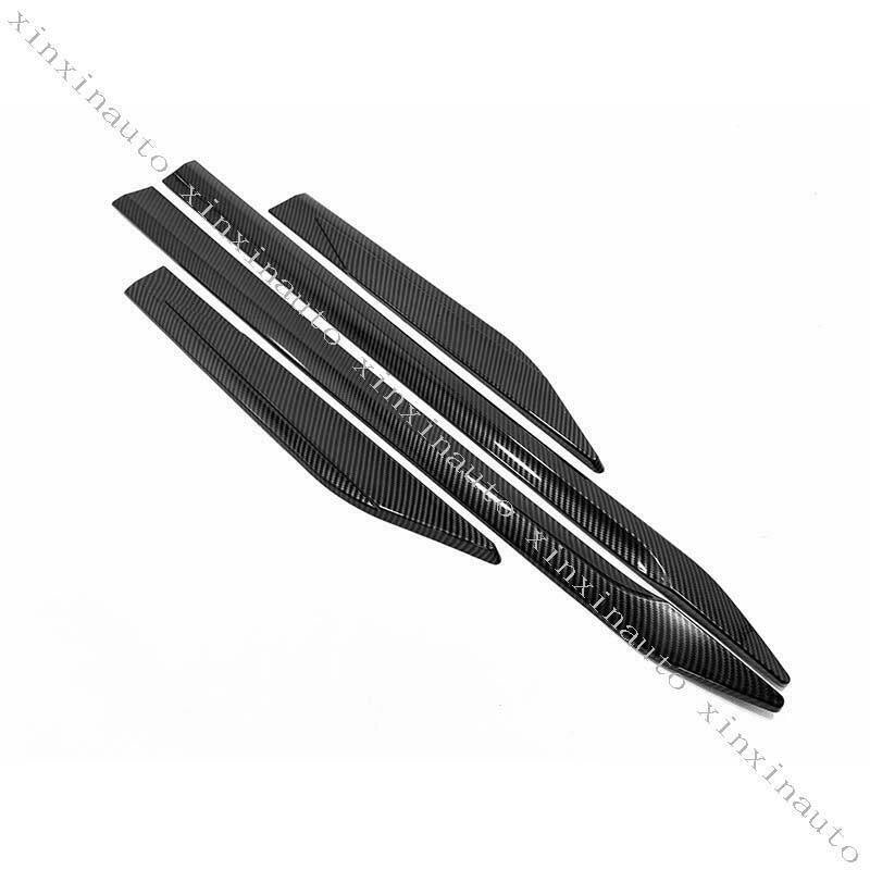 Carbon Fiber Texture Side Panel Door Body Molding Trim for Toyota RAV4 2019-2024