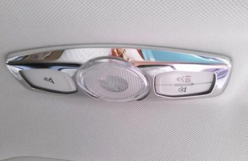 Silver S.Steel Car Roof Reading Light Cover Trim for Ford Escape Kuga 2013-2019