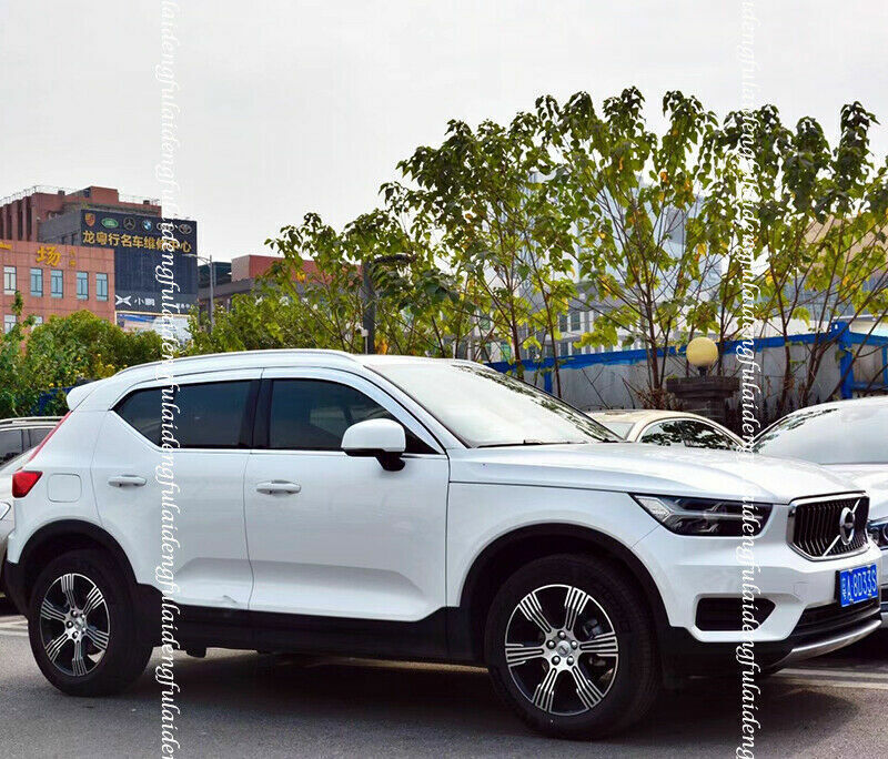 for VOLVO XC40 2019-24 Chrome Window Visor Vent Sun Shade Rain Guard Door Visor