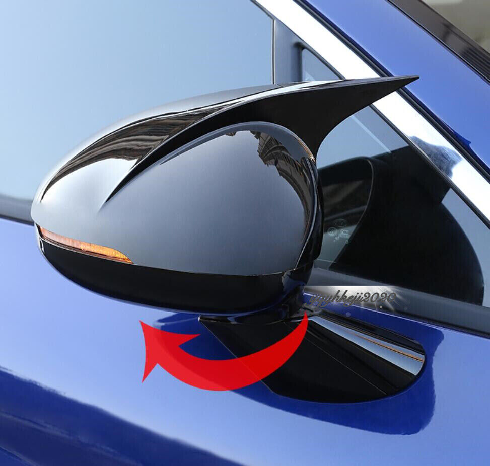 for KIA K5 Sedan 2021 2022 2023 Gloss Black Car Side Rearview Mirror Cover Trim