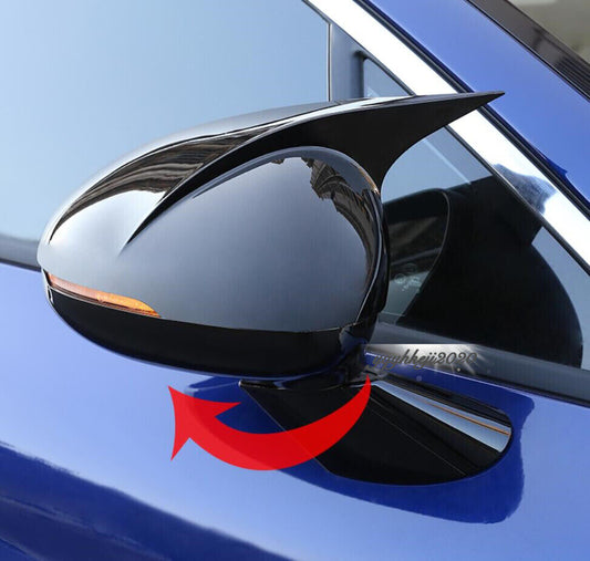 for KIA K5 Sedan 2021 2022 2023 Gloss Black Car Side Rearview Mirror Cover Trim