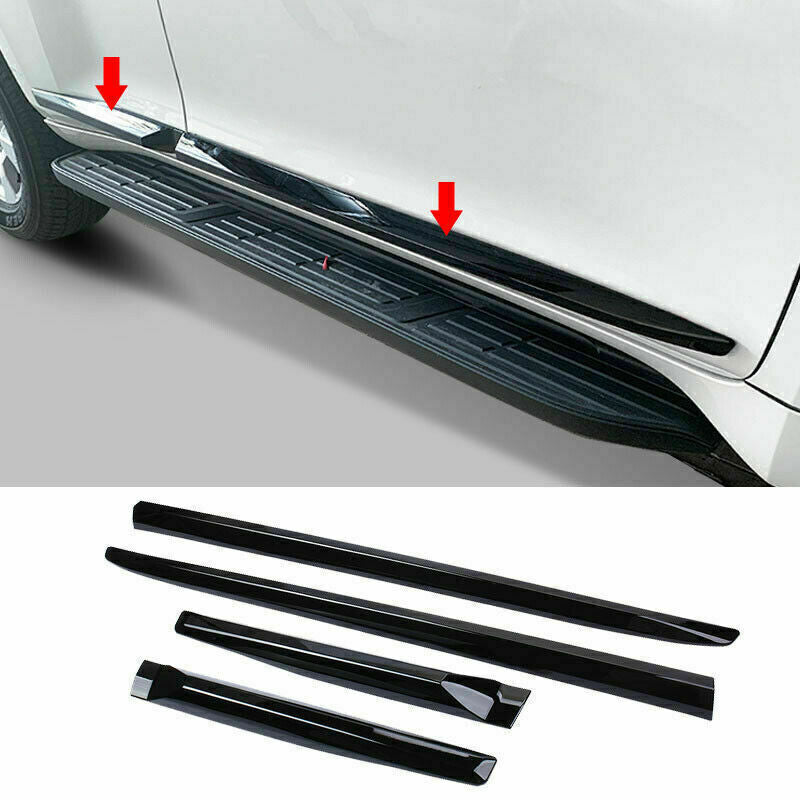 for Toyota Prado FJ150 2010-21 ABS Piano Black Body Moulding Strip Cover Trim 4x