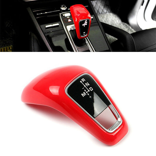 Interior Gear Shift Knob Cover Trim RED Fit for Porsche for Cayenne 2018-2021
