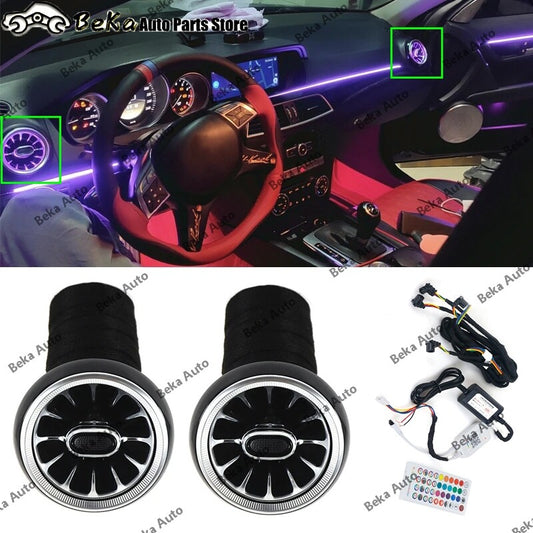 2 LED Front Air Conditioning Vents for Mercedes-Benz C-Class W204 2011-2013