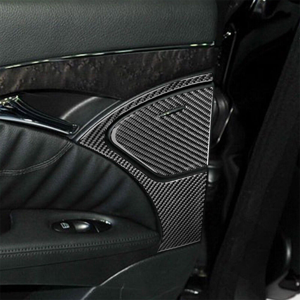 Carbon Fiber Rear Door Armrest Trim for Mercedes-Benz W211 2003-2009