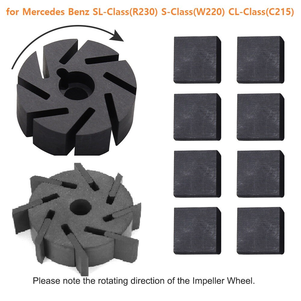 Central lock vacuum pump motor impeller suitable for Mercedes-Benz SL S CL R230 W220 C215