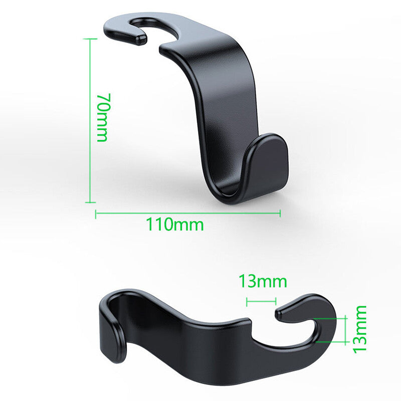 4 Packs Car for Seat Front Back Headrest Hooks Truck Coat Purse Bag Hanger Holder