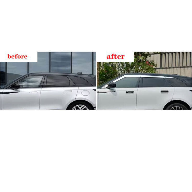 for Range Rover Velar 18-23 Silver Window Visor Shades Sun Rain Guard Deflector