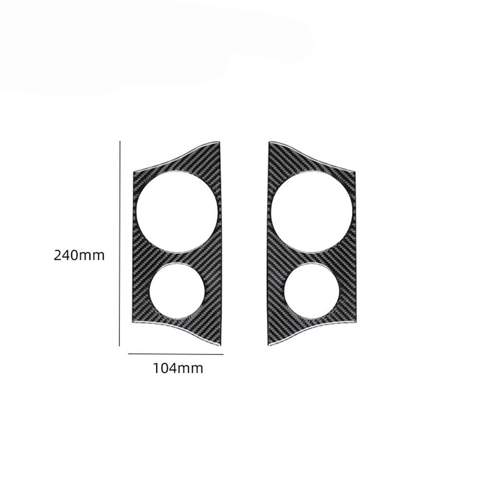 Carbon Fiber Center Air Vent Outlet Outer Frame Trim Cover for Ford F150 2004-08