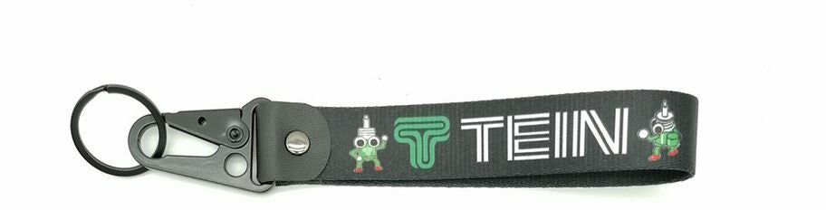 Car keychain/key ring with lanyard, car accessories for Tein, black, suitable for Nissan .