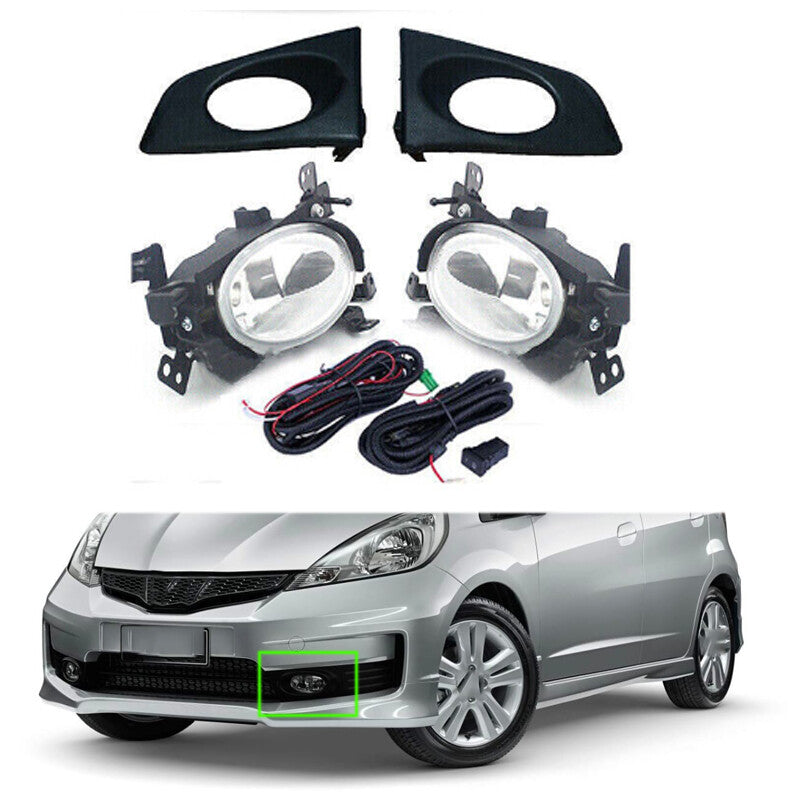 for HONDA JAZZ/FIT GE6 GE8 2009 2010 2011 1 Set Front Fog Light Fog Lamp Grille