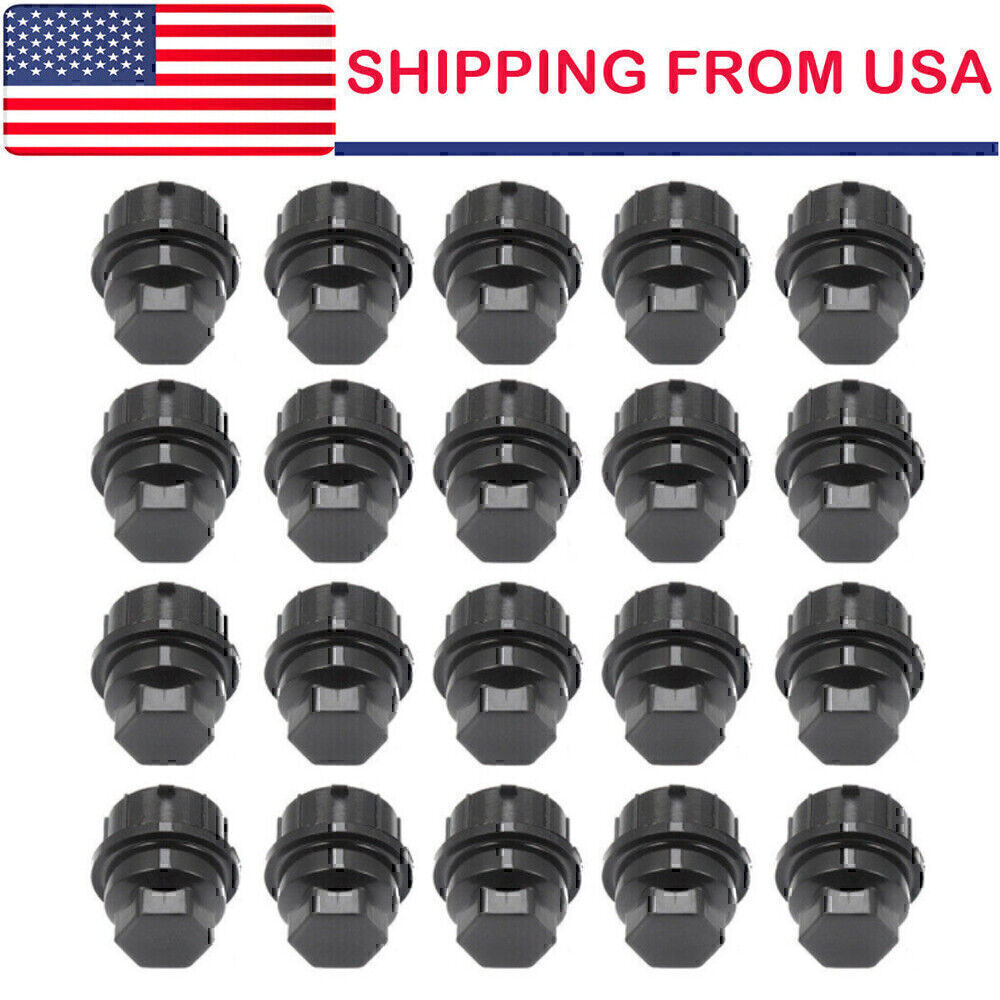 9593028 Black 20PCS Wheel Nut Cover Replaces GM fits for Buick for Chevy for GMC Pontia