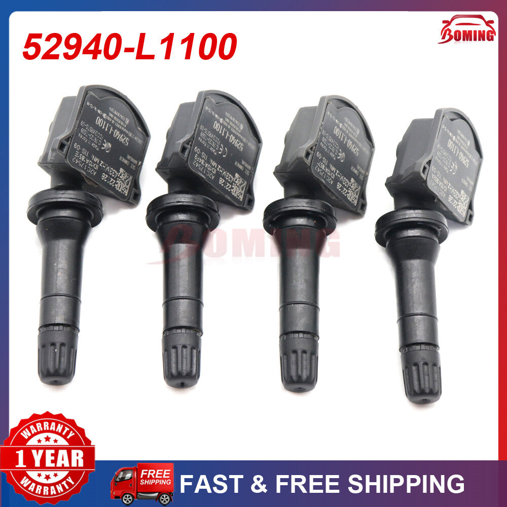 4PCS 52940-L1100 TPMS for Hyundai for KIA 2019-2020 Tire Pressure Monitor Sensors