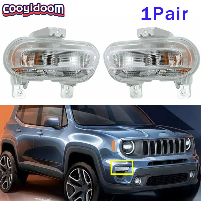 Front Fog lights Turn Signal Lights Fog Lamps for Jeep Renegade 2019-2020 LHRH