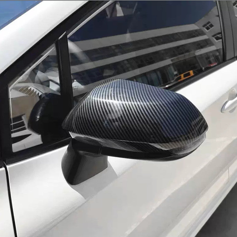 2X Carbon Fiber Look Door Rearview Mirror Cover Trim for Toyota for Corolla 19-2024