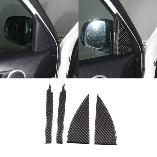 Matte black ABS window lifter switch frame decorative cover for Mazda MX-5 2016-2023
