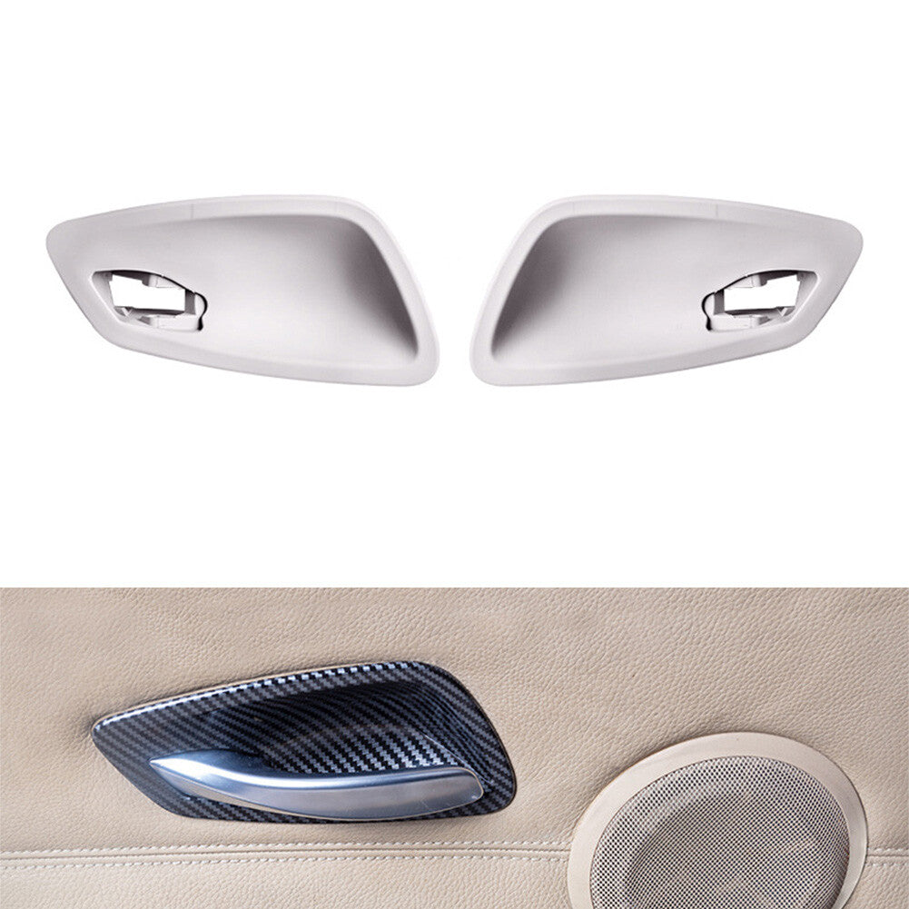 Interior Inner Door Handle Bowl Cover Fit for BMW 3 Series E90 2005-2012 Gray 2PCS