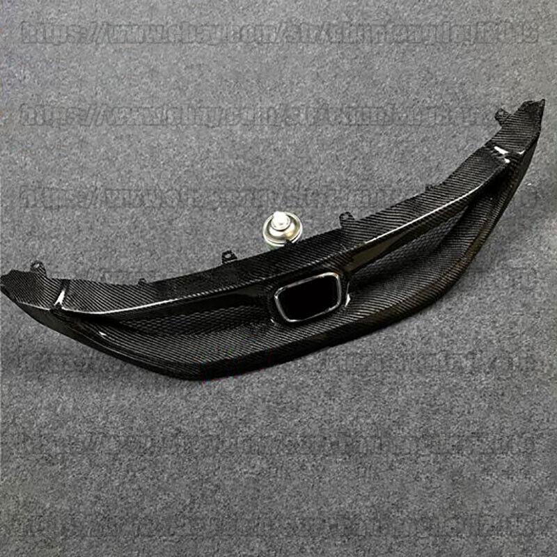 Carbon Fiber Front Bumper Grille Grill Fit For 2013-15 9th for Honda for Civic Sedan SI