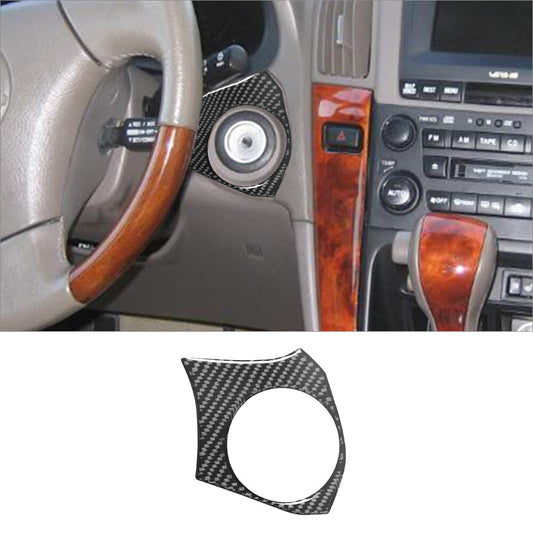 Carbon Fiber Right Key Hole Of Steering Wheel Cover Trim for Lexus RX300 1998-03