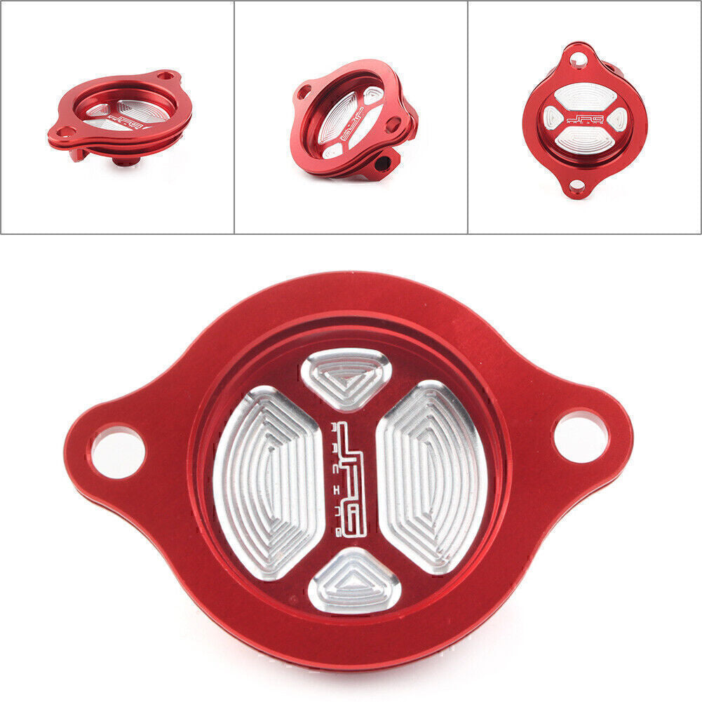 CNC Aluminum Oil Filter Cover Cap Red Fit for Honda CRF250R 2004-09 CRF250X 2004-17