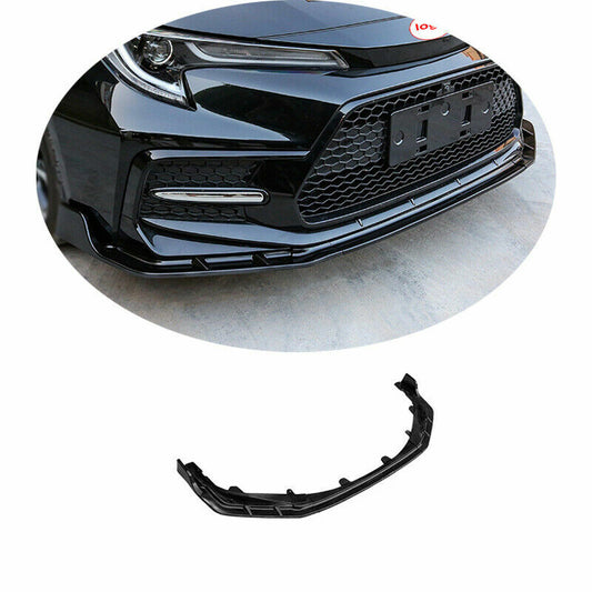 for Toyota for Corolla Sport 2019-2022 Black Front Bumper Lip Spoiler Bodykit Refit