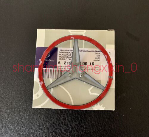 FOR NEW E Class W213 Matte Black Rear Star Badge Emblem W213 AMG E Class