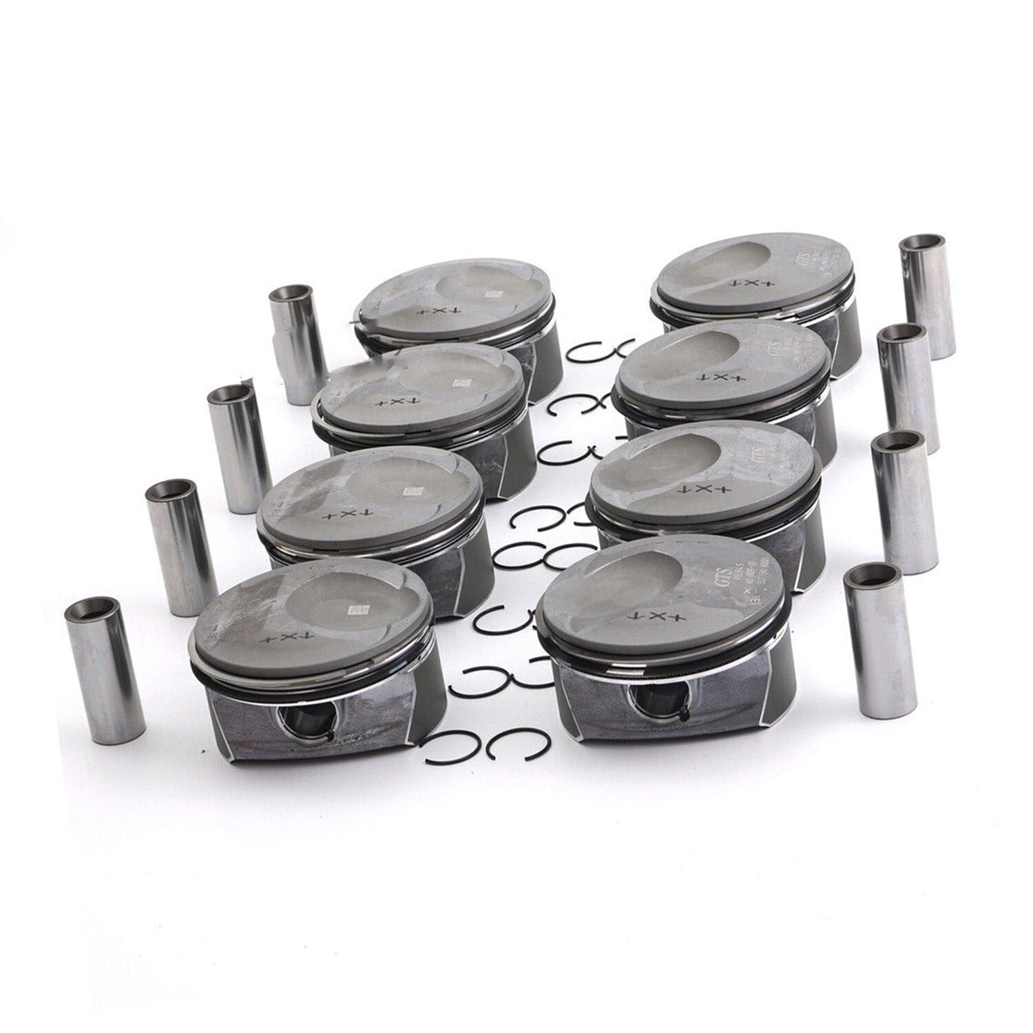 8x Pistons  Rings Kit Fits for Cayenne for Panamera S 4S GTS 9PA 970 92A 4.8L V8
