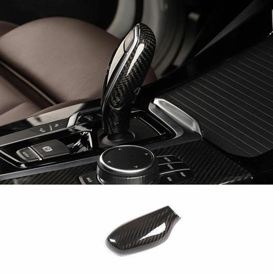 for BMW X3 G01 X4 2018-2021 Dry Carbon Fiber Gear Shift Knob Shifter Lever Trim