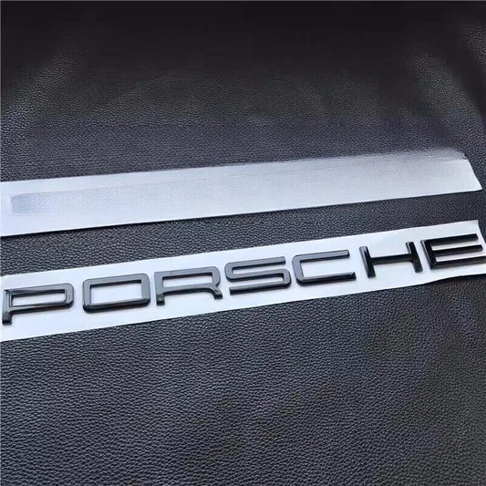 Black P-O-R-S-C-H-E Letters Rear Badge Emblem Look Deck lid 958-559-687-02
