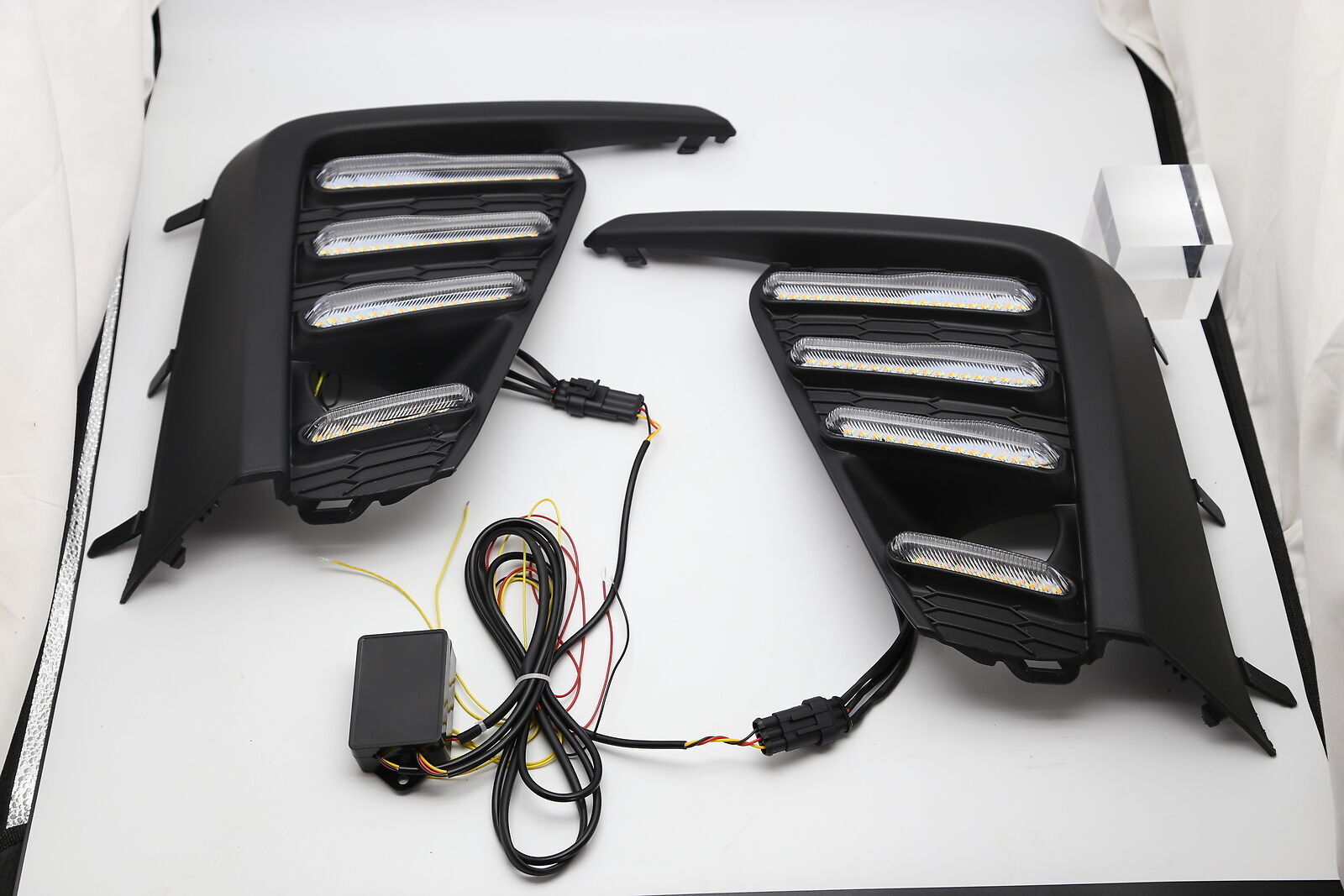 LED DRL turn signal fog light cover trim bezel suitable for 2023-2024 for Subaru Ascent