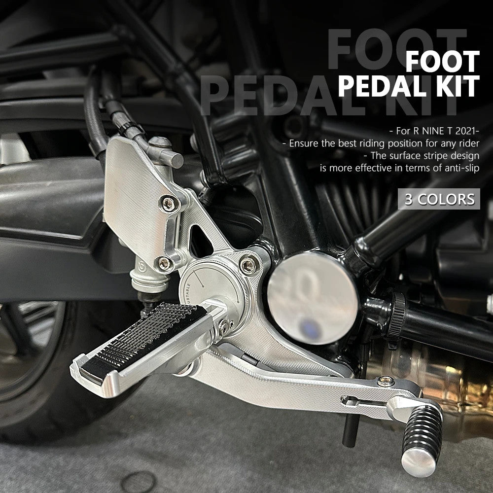 CNC Aluminum Foot Kit Rearset Footrest Set for BMW R NINET RNINET R X 21-23