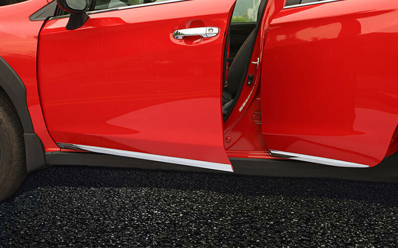 Chrome ABS Side Door Body Guard Molding Cover Trims Fit for Subaru XV 2018-2022