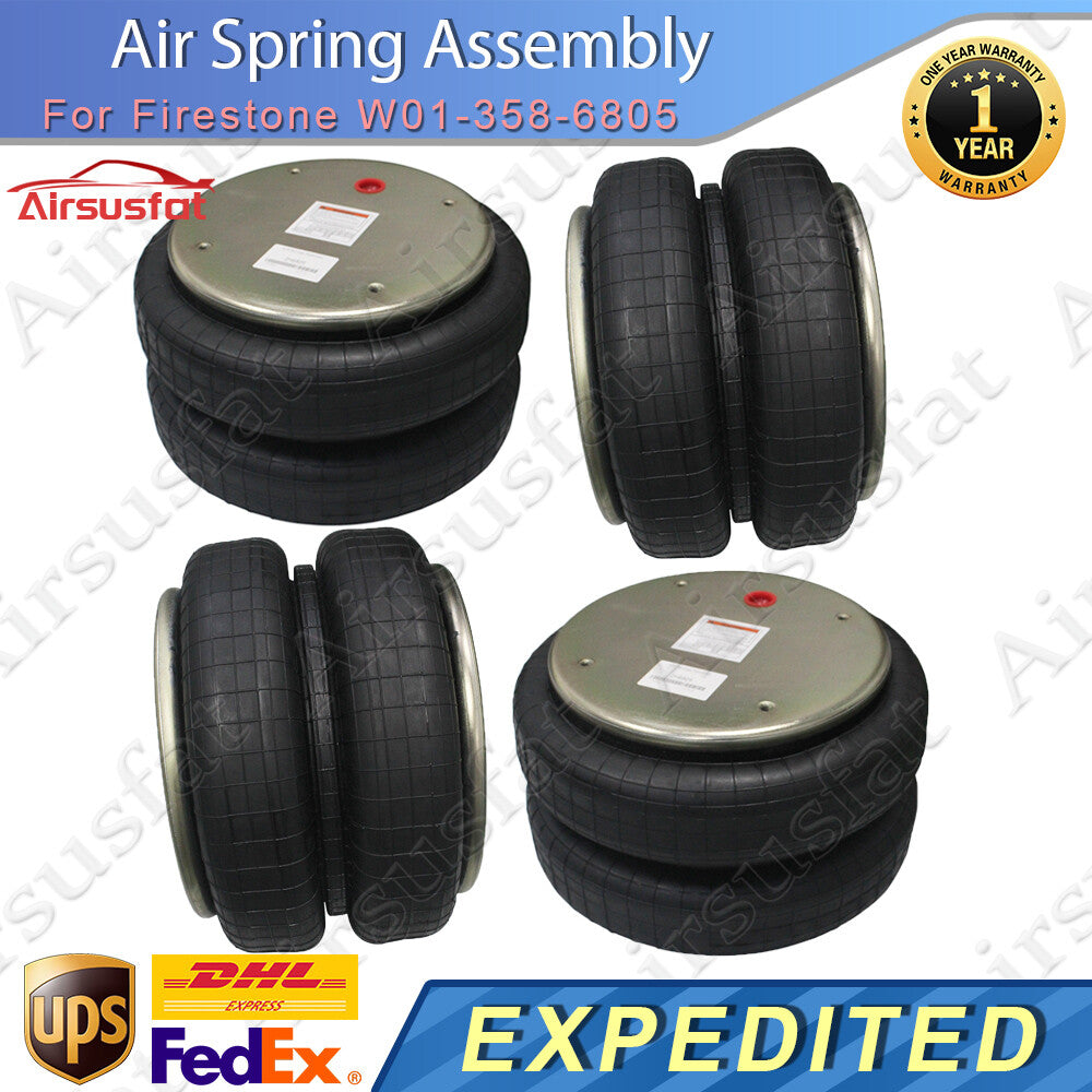 4x For Contitech Firestone FD530-30 532 Air Suspension Spring Assembly