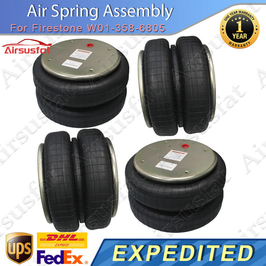 4x For Contitech Firestone FD530-30 532 Air Suspension Spring Assembly