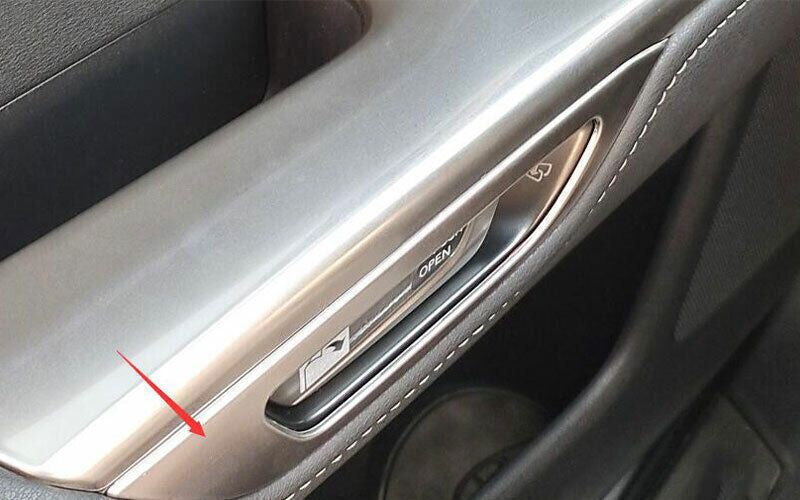 for Lexus NX250 350 350h 2022-2023 Silver Steel Interior Door Handle Cover Trim