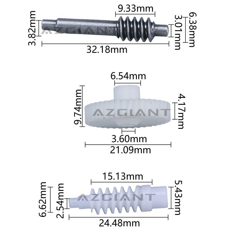 Suitable for 2015-2020 for Toyota Hilux MK8/Revo MK8/VIGO/IMV side mirror folding motor gears.