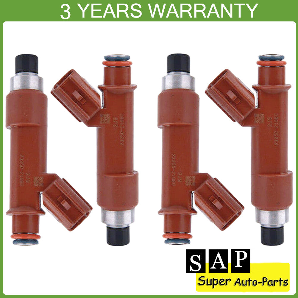 4x Fuel Injector for Toyota Yaris 1.3L NCP90 NCP92 2NZFE 23250-21060 23209-21060